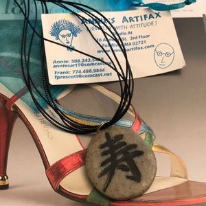 Hand crafted Necklace NWOT with bag & card